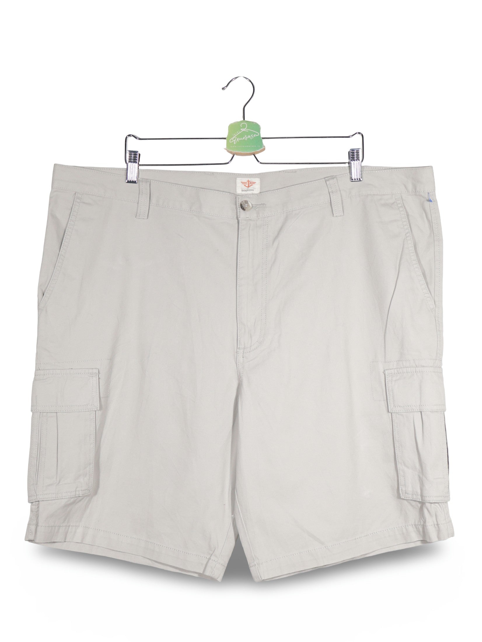 Pantaloni scurti Dockers bej deschis mărime 4XL+ vedere din față second-hand premium