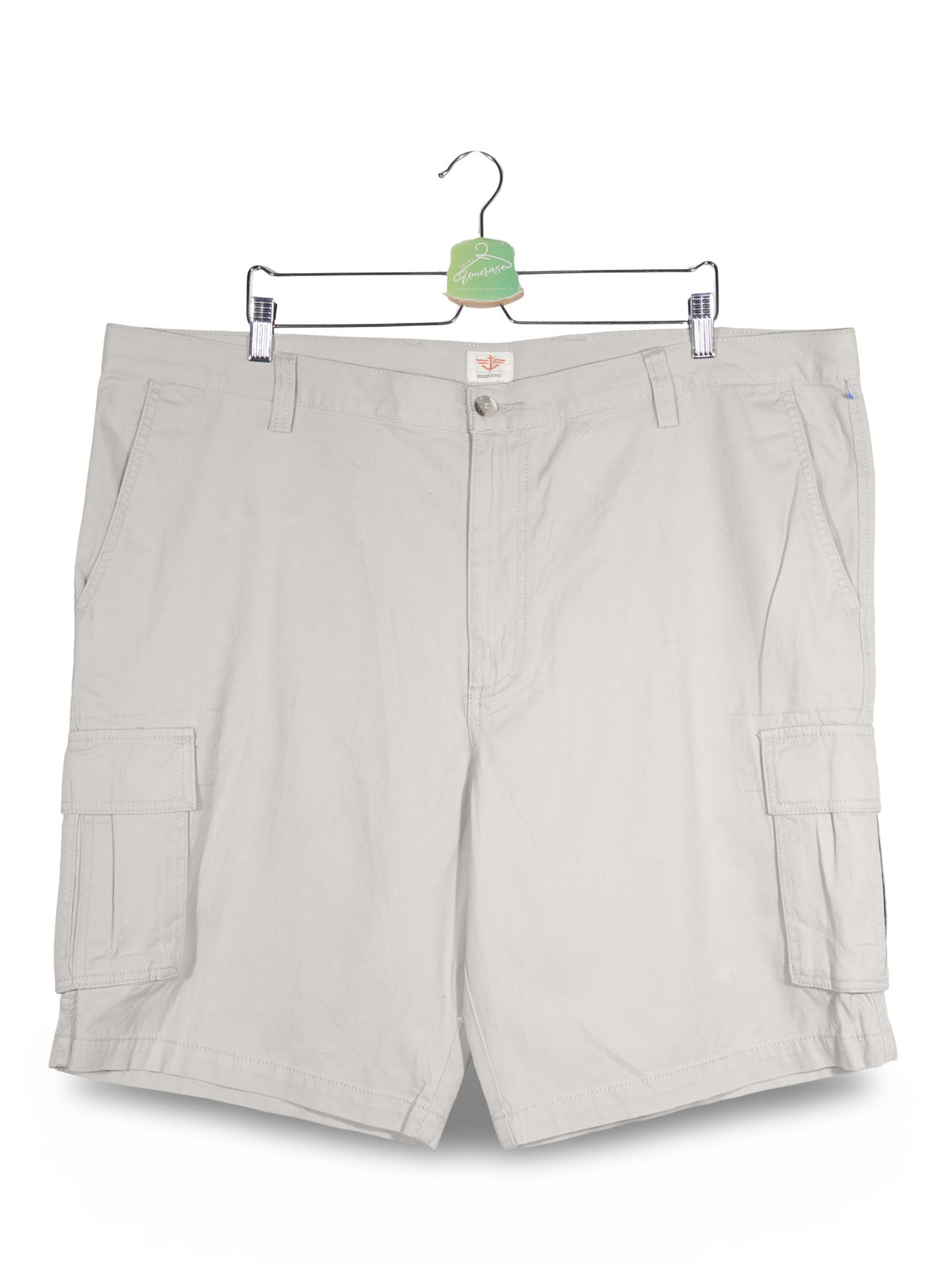Pantaloni scurti Dockers bej deschis mărime 4XL+ vedere din față second-hand premium