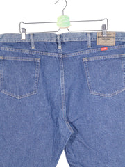 Pantaloni scurti Wrangler albastru mărime 3XL detaliu material și croială second-hand premium
