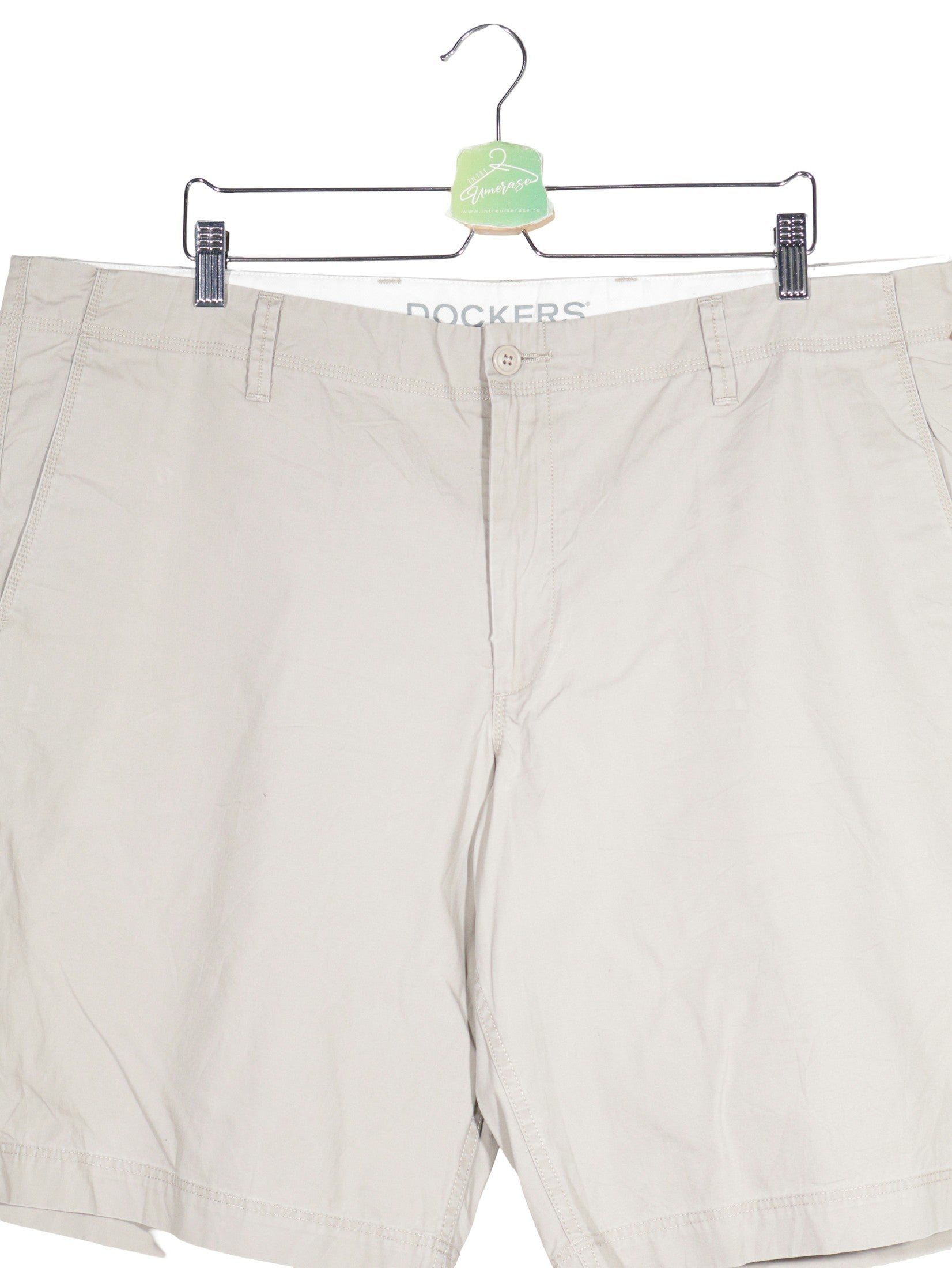 Pantaloni scurti Dockers bej deschis mărime 3XL detaliu material și croială second-hand premium