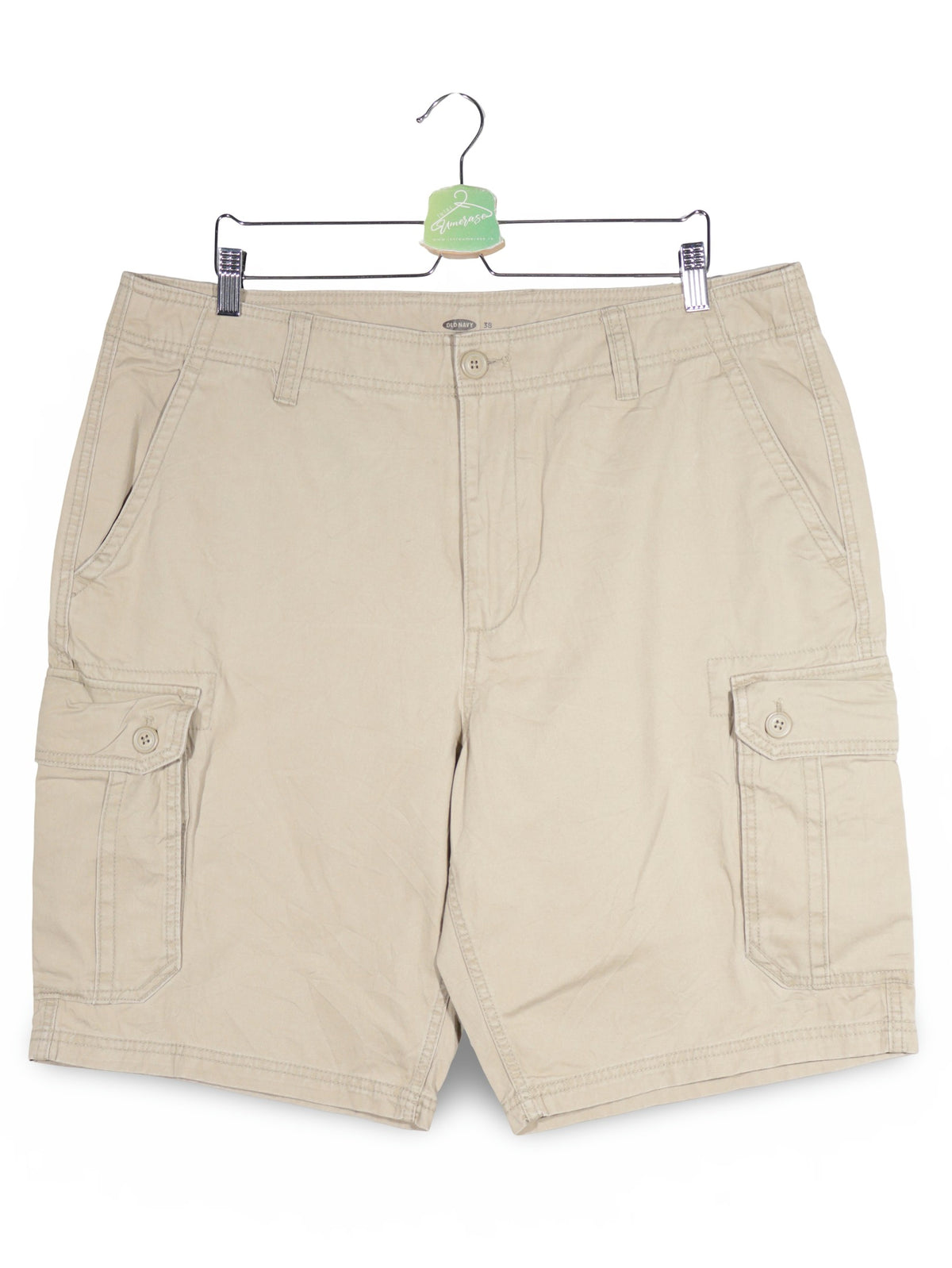 Pantaloni scurti Old Navy bej mărime XL vedere din față second-hand premium