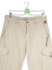 Pantaloni scurti Camp David bej mărime M detaliu material și croială second-hand premium