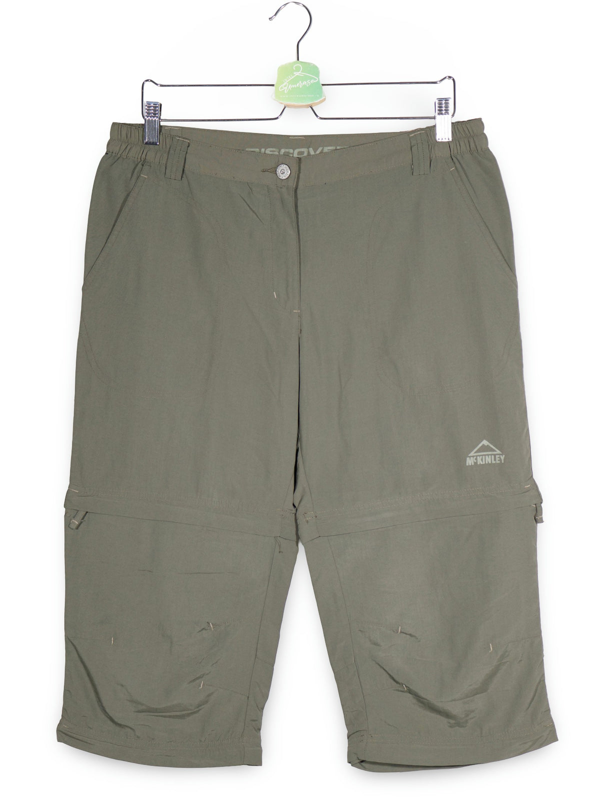 Pantaloni scurti McKINLEY verde olive mărime L vedere din față second-hand premium