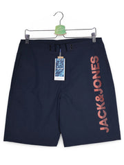 Pantaloni scurti JACK&JONES bleumarin mărime M vedere din față second-hand premium