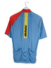 Tricou Mavic albastru si rosu mărime XL vedere din spate second-hand premium