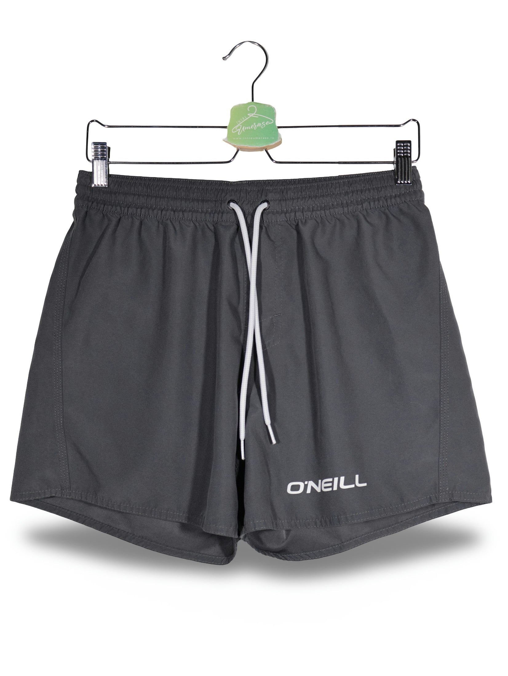 Pantaloni scurti O'NEILL gri inchis mărime M vedere din față second-hand premium