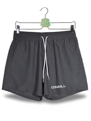 Pantaloni scurti O'NEILL gri inchis mărime M vedere din față second-hand premium
