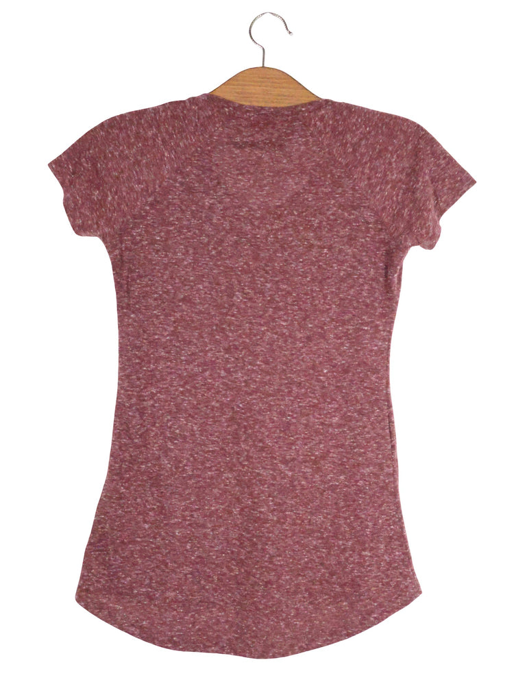 Tricou Nike bordo melanj mărime M vedere din spate second-hand premium