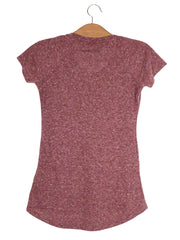 Tricou Nike bordo melanj mărime M vedere din spate second-hand premium