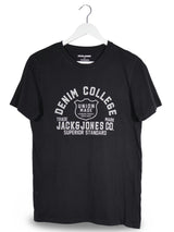 Tricou Jack&Jones negru mărime S vedere din față second-hand premium