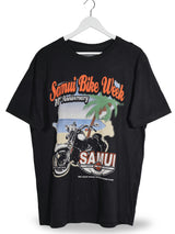 Tricou Harley-Davidson negru mărime L vedere din față second-hand premium