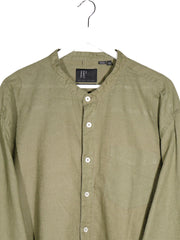 Camasa JP 1880 verde kaki mărime 4XL+ detaliu material și croială second-hand premium