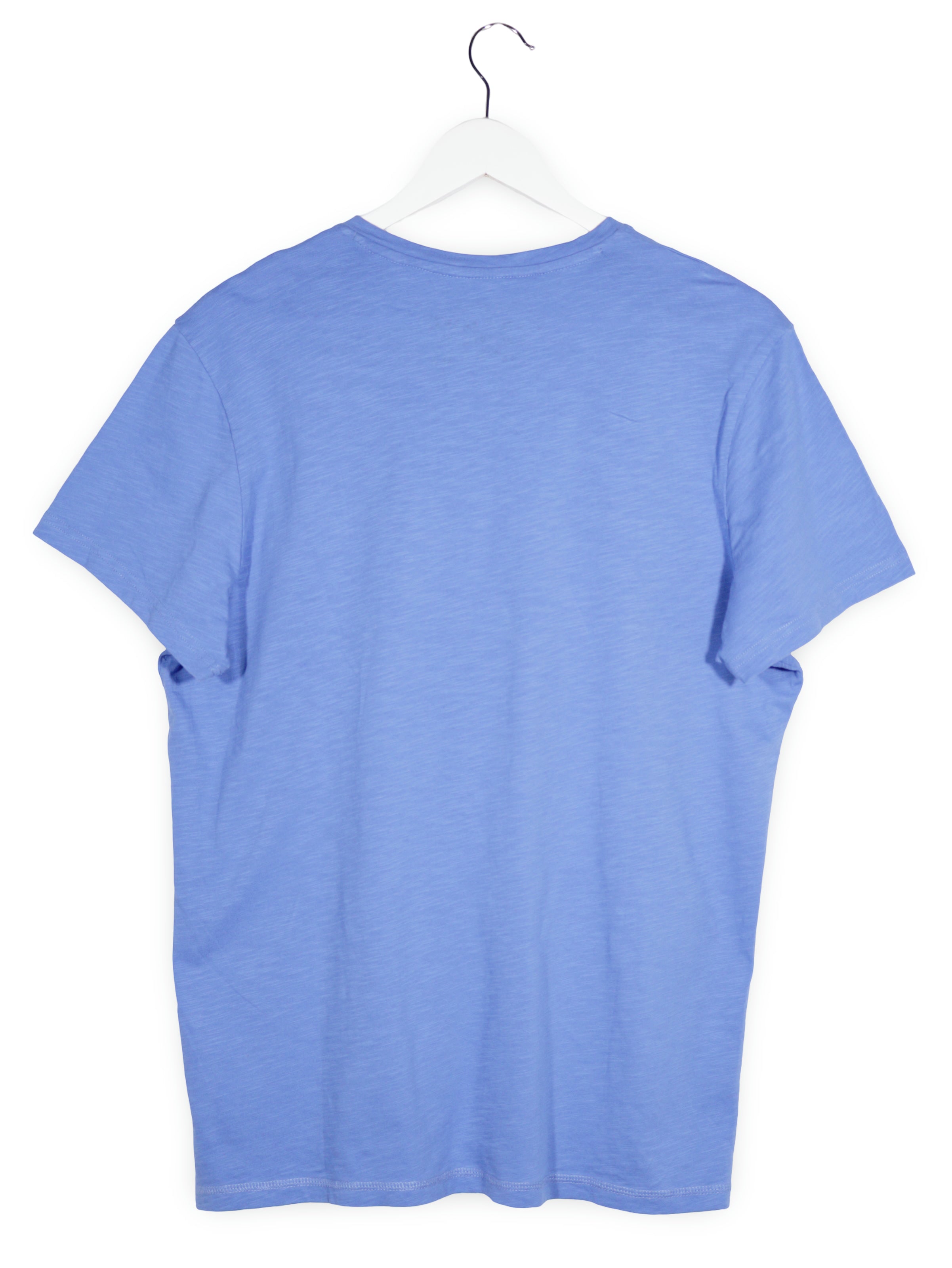 Tricou Camp David albastru mărime M vedere din spate second-hand premium