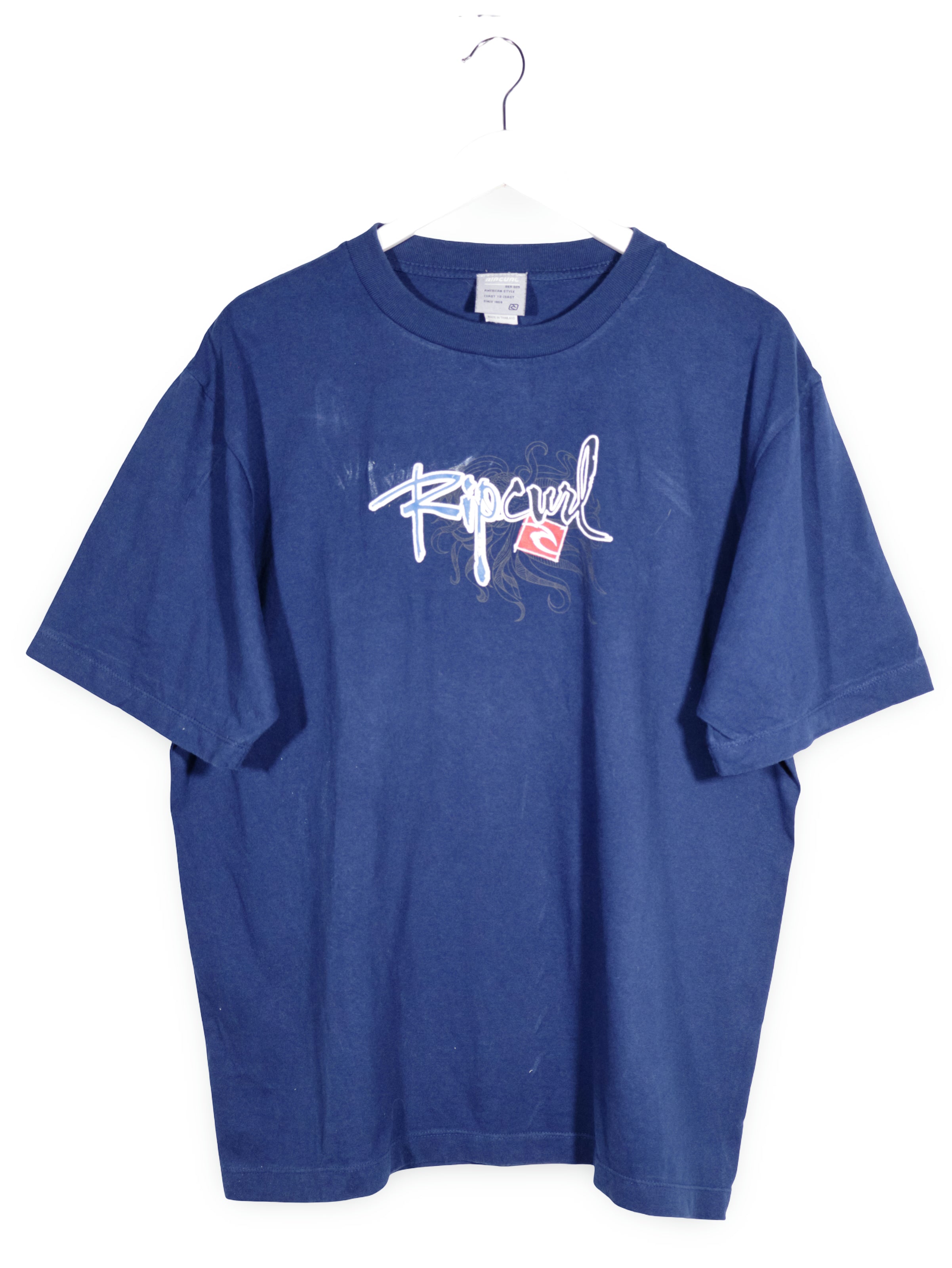 Tricou Rip Curl bleumarin mărime XL vedere din față second-hand premium