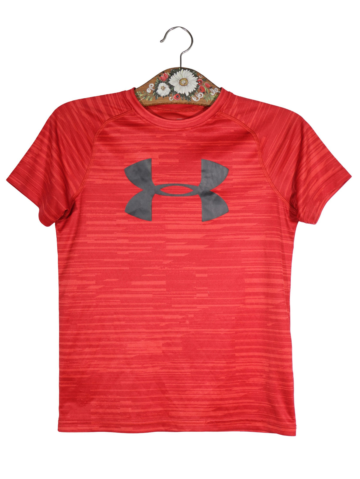 Tricou Under Armour roșu mărime XS vedere din față second-hand premium