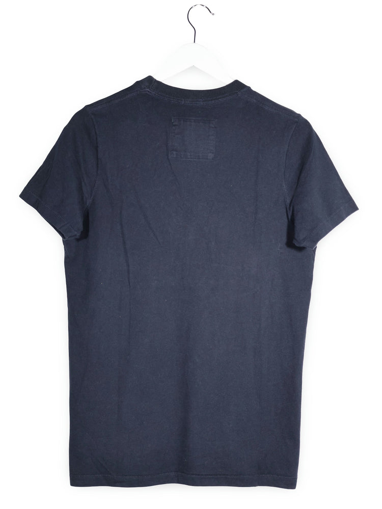 Tricou Abercrombie&Fitch bleumarin mărime M vedere din spate second-hand premium