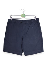 Pantaloni scurți - Charles Tyrwhitt bleumarin din in si bumbac cu croiala clasica – M – Bărbați - fata