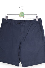 Pantaloni scurți - Charles Tyrwhitt bleumarin din in si bumbac cu croiala clasica – M – Bărbați - detaliu