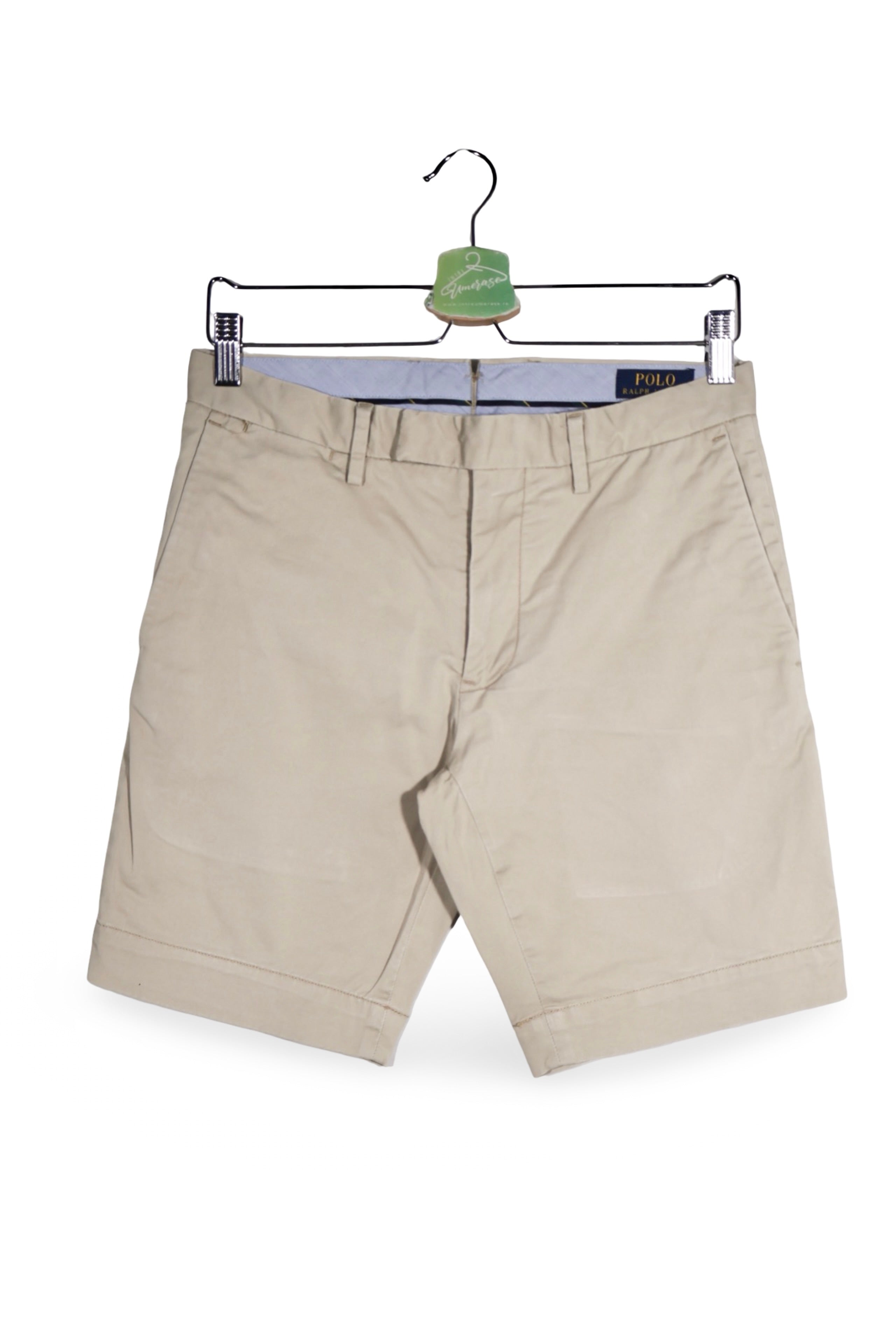 Pantaloni scurți - Ralph Lauren bej din bumbac twill cu croială clasică – XS – Bărbați - fata