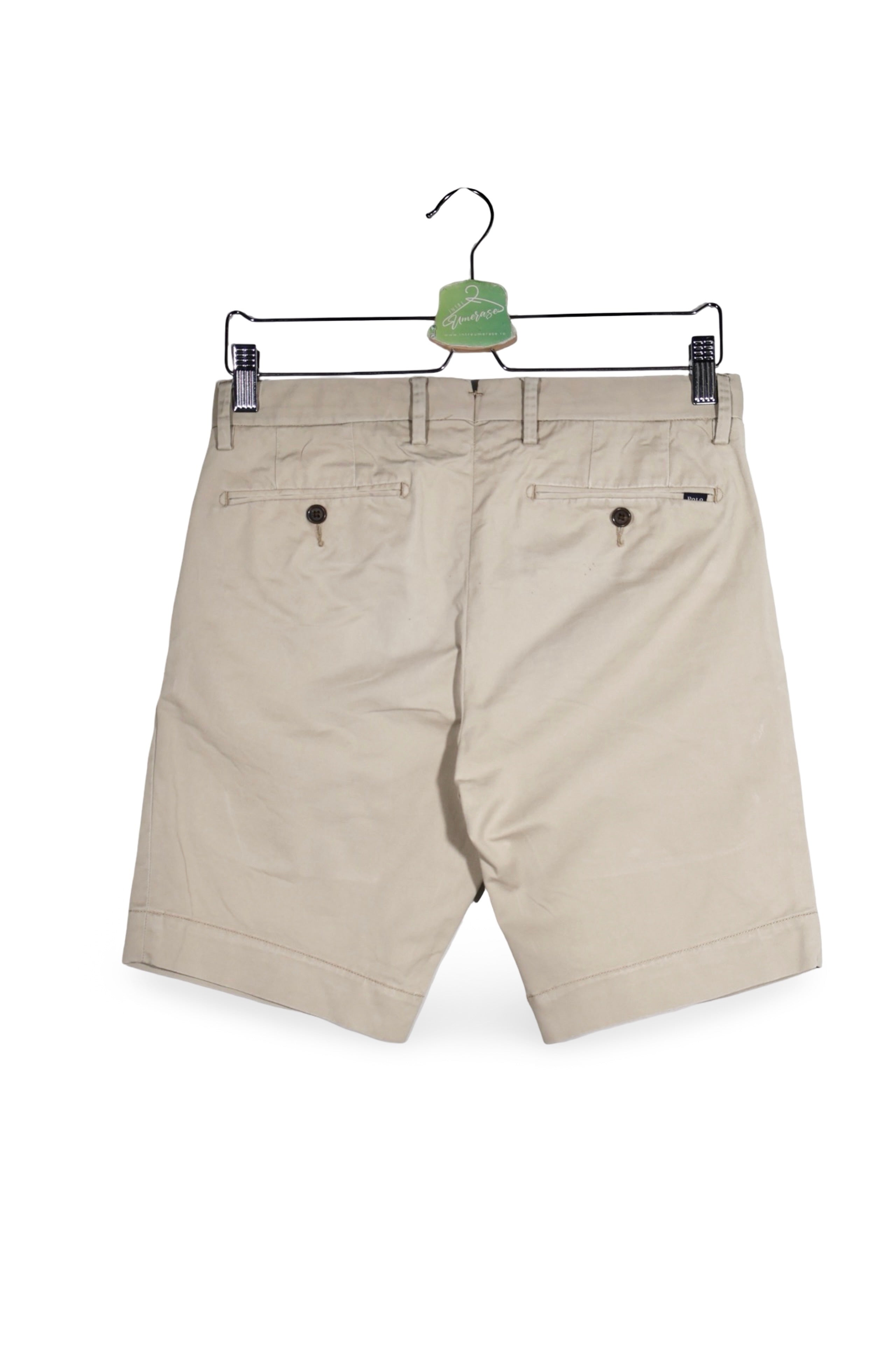 Pantaloni scurți - Ralph Lauren bej din bumbac twill cu croială clasică – XS – Bărbați - detaliu