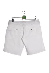 Pantaloni scurți - Garcia albi din bumbac cu croială relaxată – L – Bărbați - detaliu