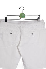 Pantaloni scurți - Garcia albi din bumbac cu croială relaxată – L – Bărbați - spate