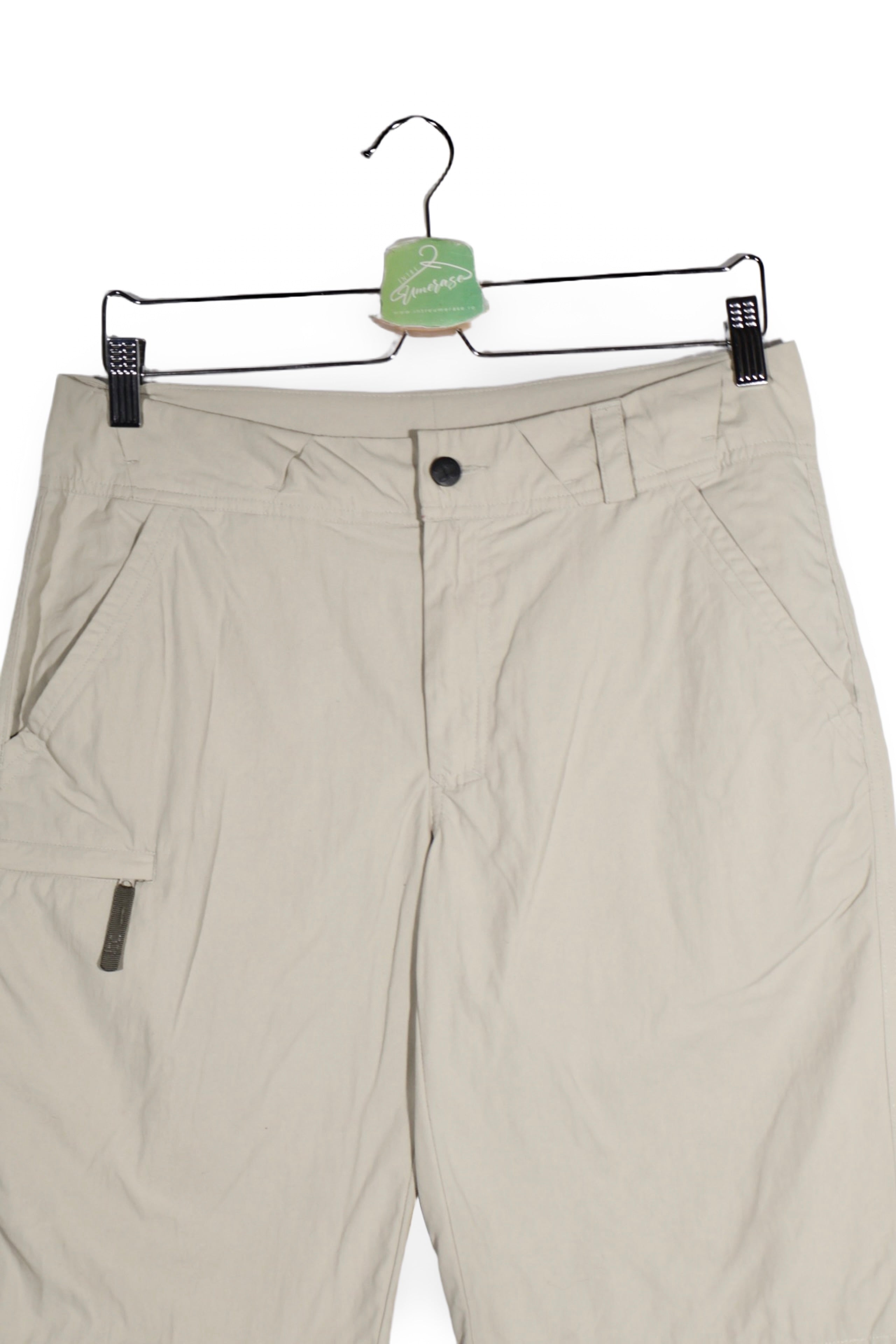 Pantaloni scurți - Alte Branduri bej din polyamid cu croială cargo – M – Femei - detaliu