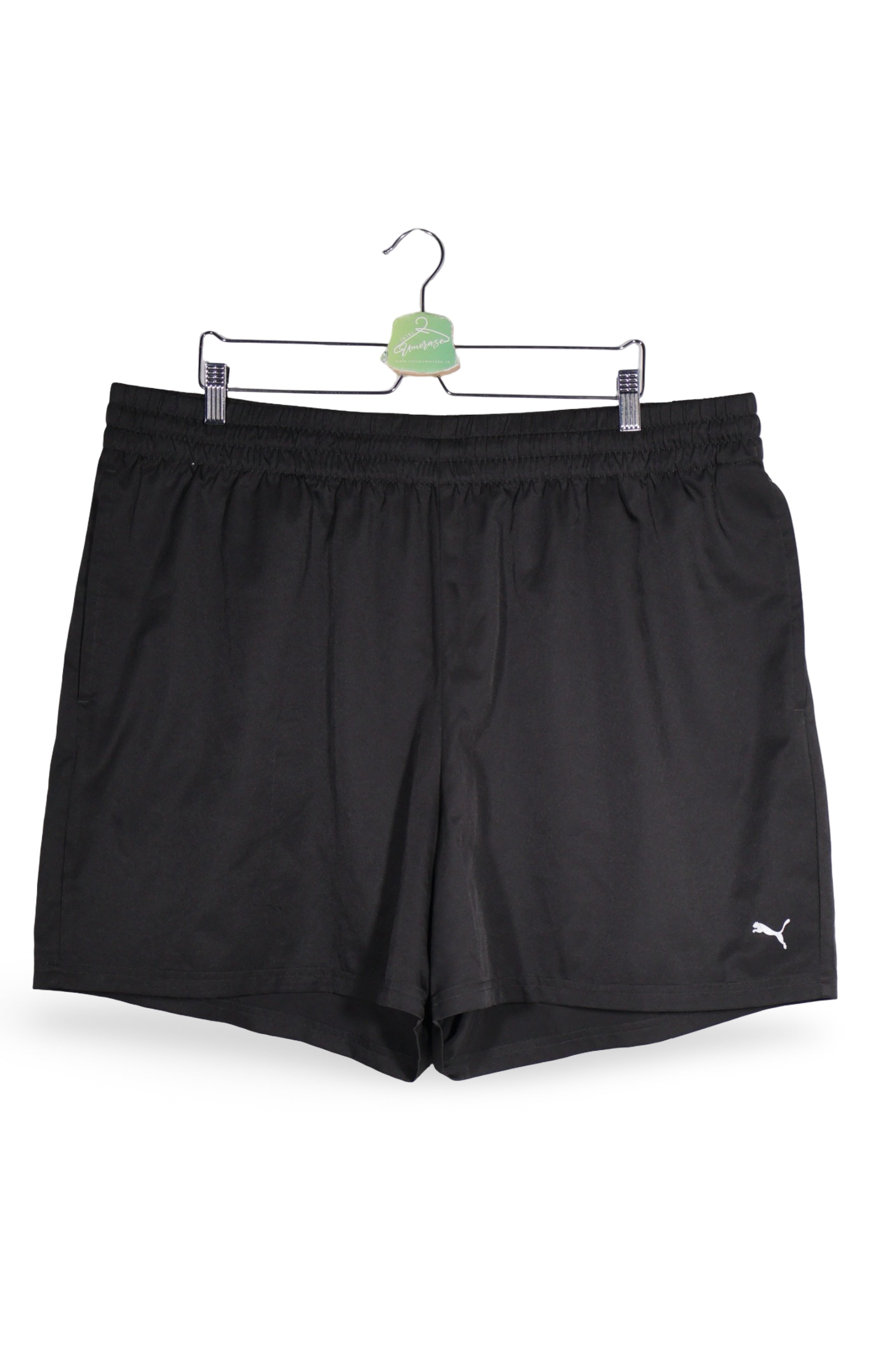 Pantaloni scurți - PUMA negre din material sintetic cu croială sport – 3XL – Bărbați - fata