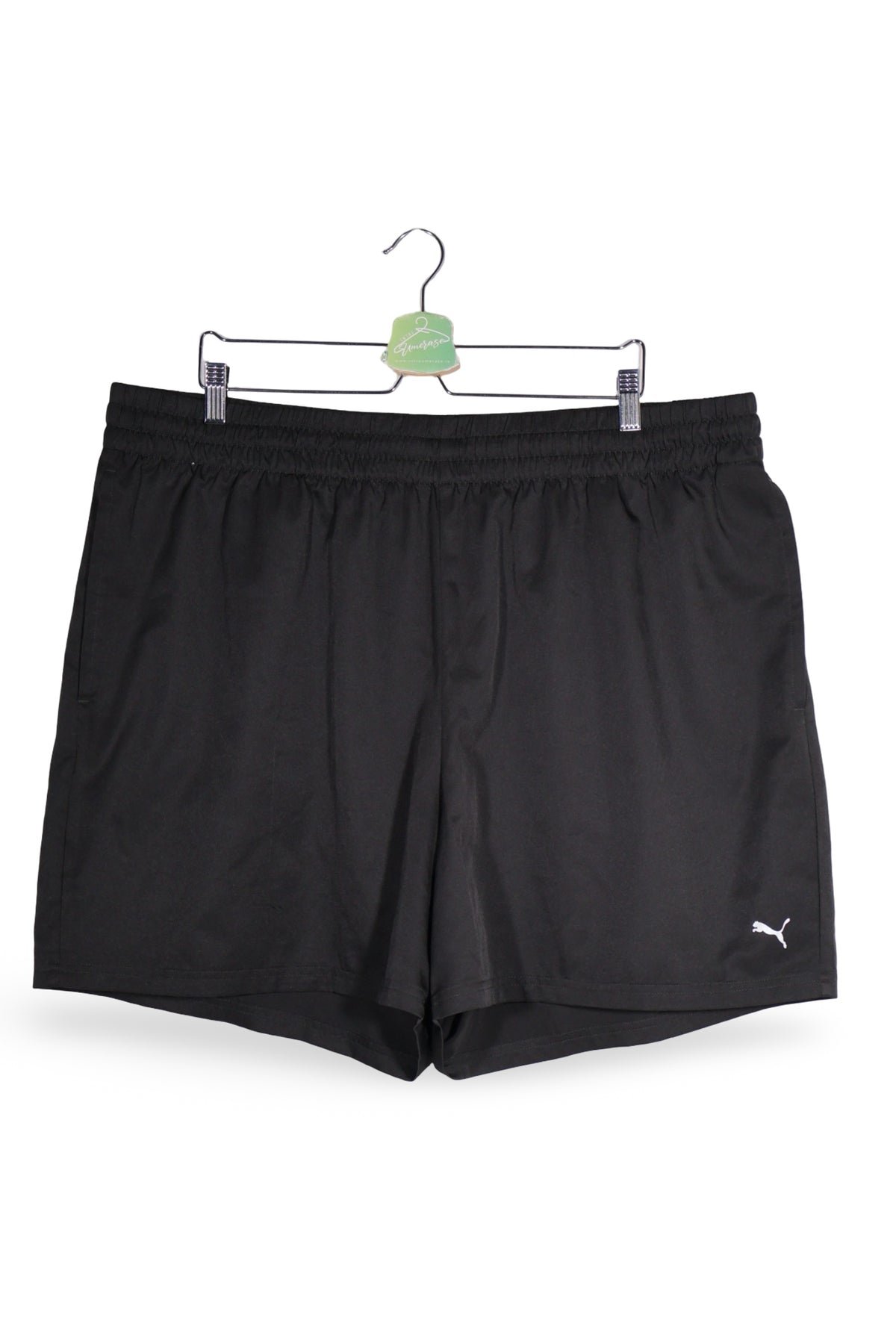 Pantaloni scurți - PUMA negre din material sintetic cu croială sport – 3XL – Bărbați - fata