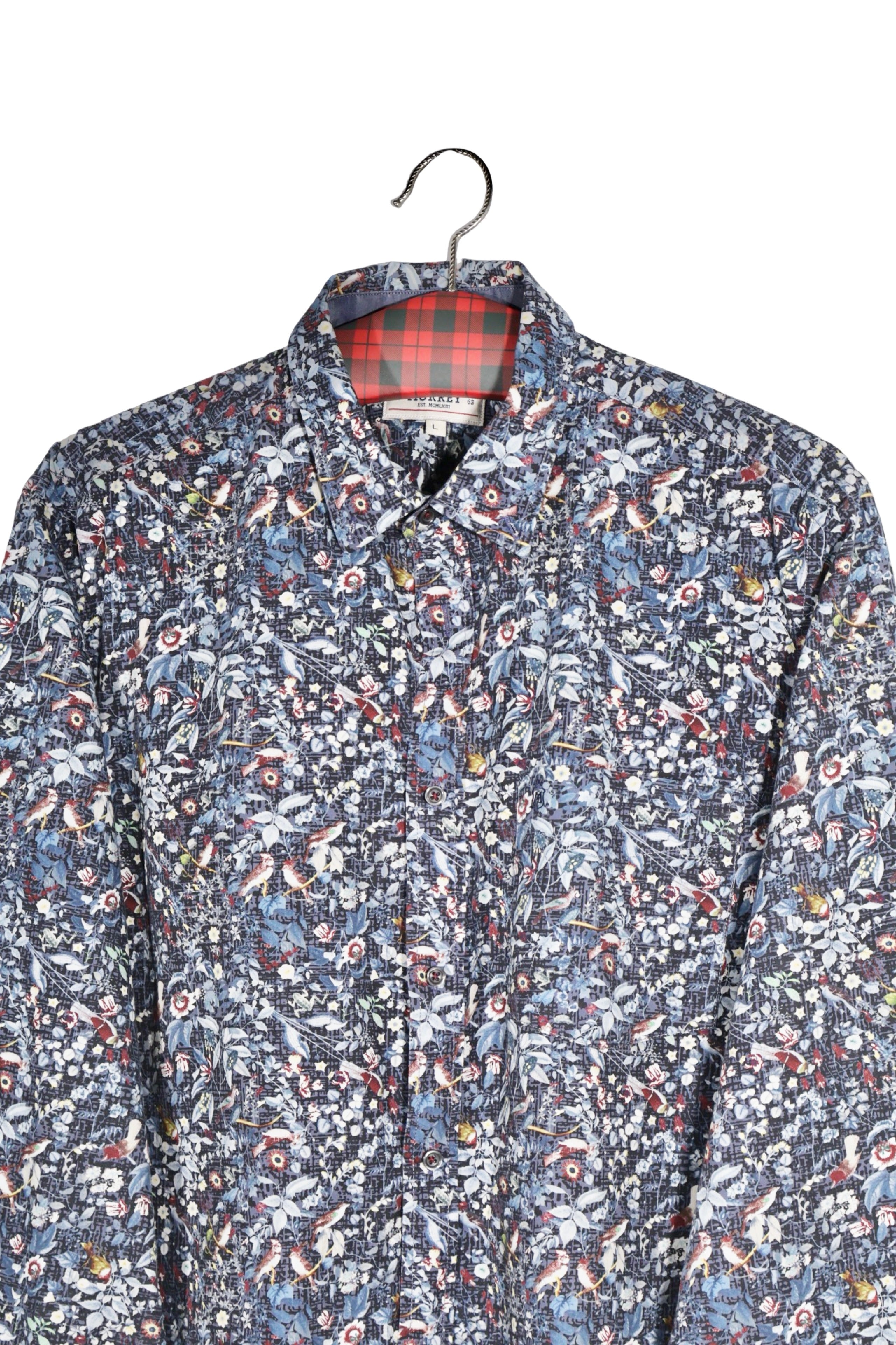 Cămașă - Alte branduri multicolor din bumbac cu imprimeu floral integral – L – Bărbați - detaliu