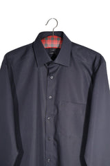 Cămașă - OLYMP bleumarin din bumbac cu croială modern fit – L – Bărbați - spate