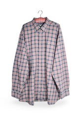 Cămașă - Tommy Hilfiger gri din bumbac in carouri multicolore – 4XL+ – Bărbați - fata
