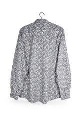 Cămașă - Alte branduri albă din bumbac cu imprimeu floral discret – XL – Bărbați - spate