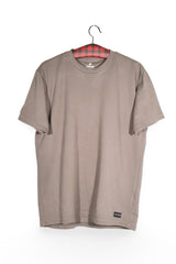 Tricou - Hollister gri-bej din bumbac cu croială lejeră – M – Bărbați - fata