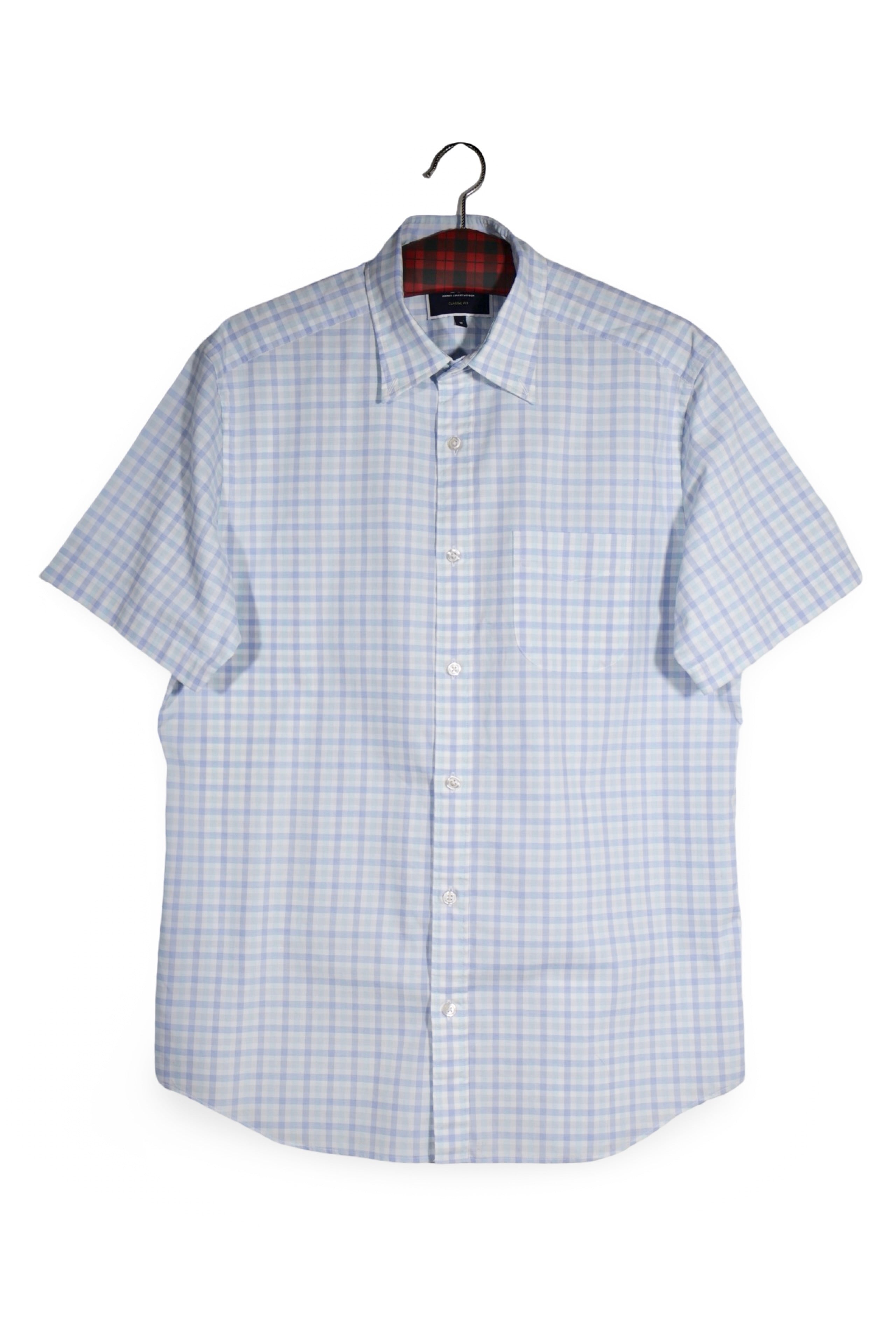 Cămașă - CHARLES TYRWHITT albastru deschis din bumbac cu carouri fine – M – Bărbați - fata