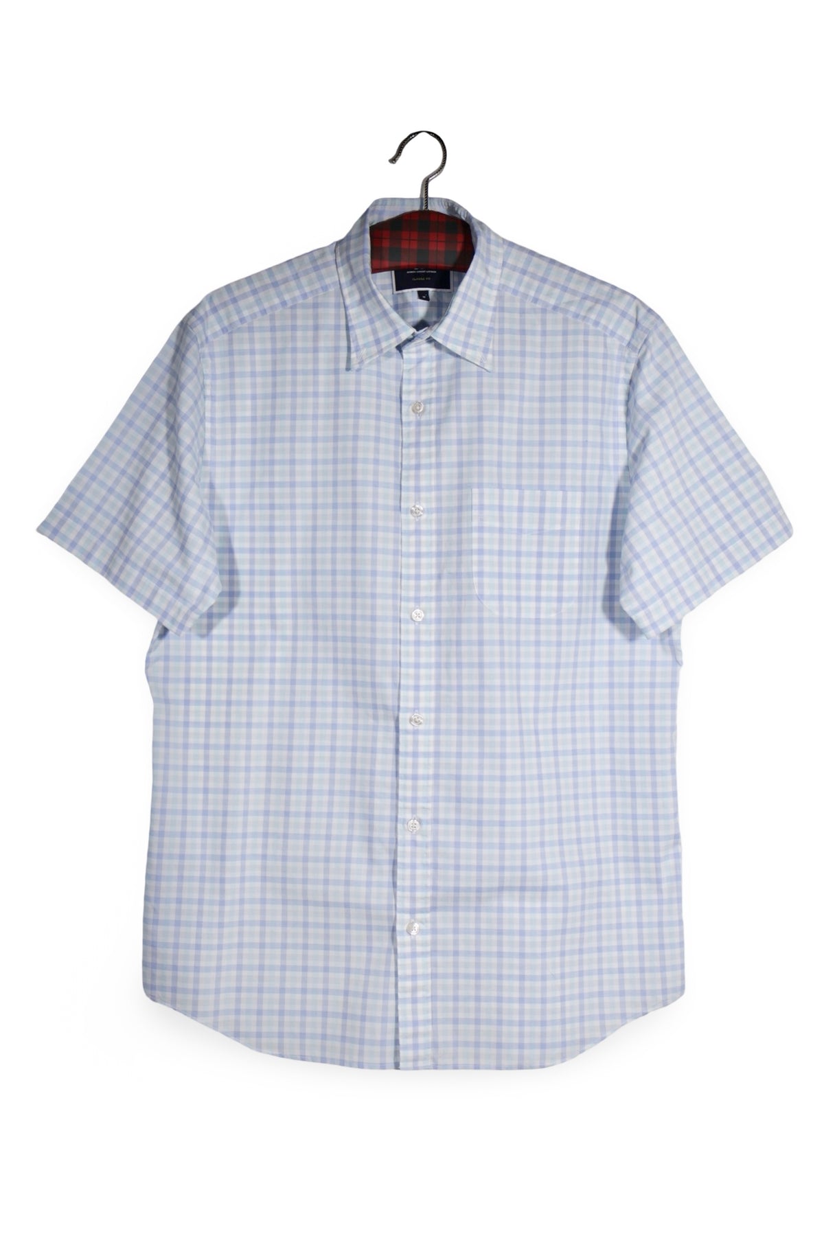 Cămașă - CHARLES TYRWHITT albastru deschis din bumbac cu carouri fine – M – Bărbați - fata