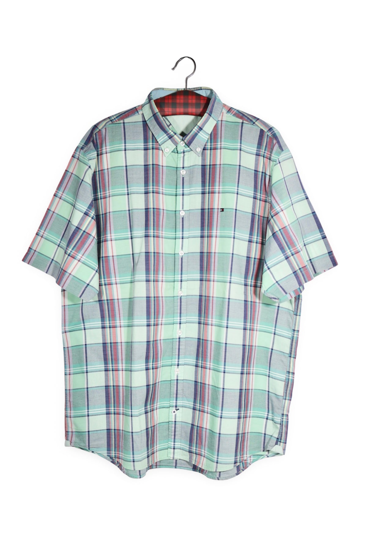Cămașă - Tommy Hilfiger în carouri pastel din bumbac – XXL – Bărbați - fata