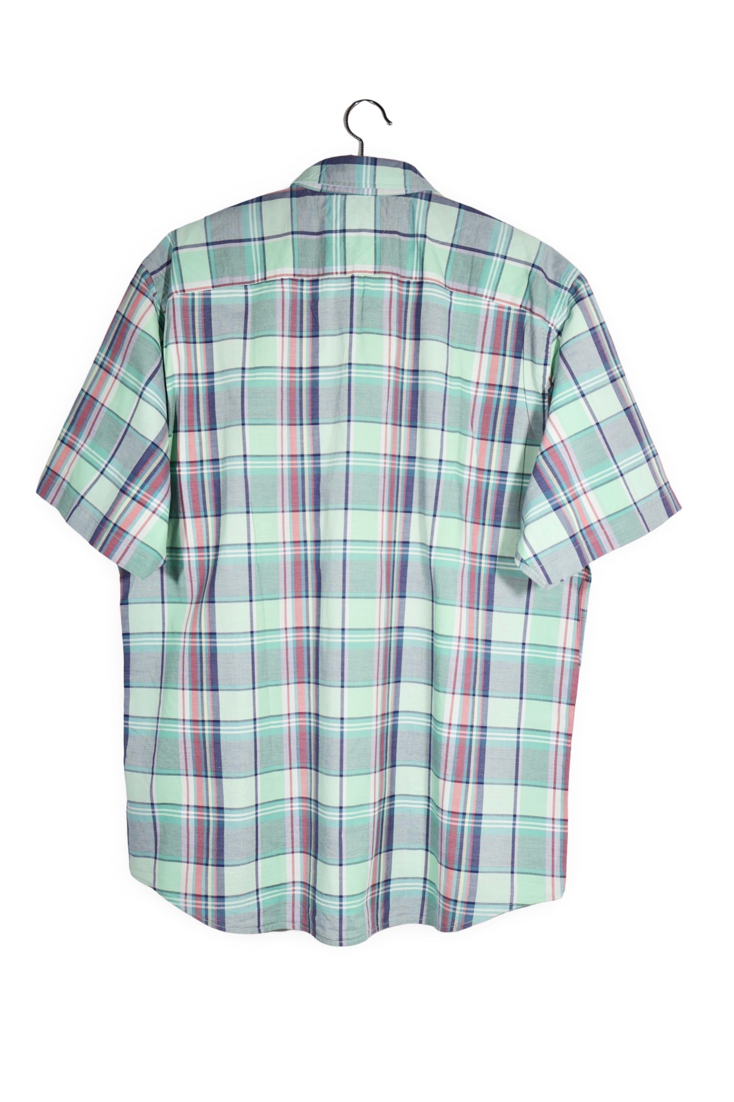 Cămașă - Tommy Hilfiger în carouri pastel din bumbac – XXL – Bărbați - spate