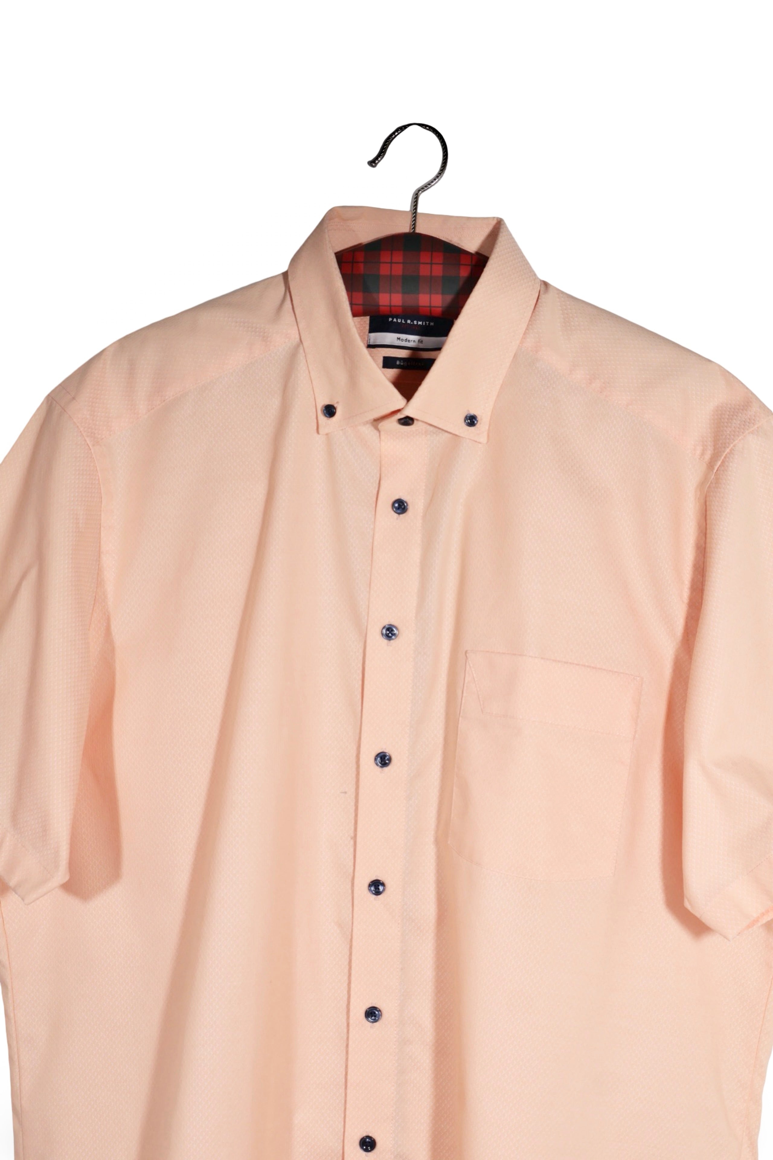 Cămașă - Paul Smith roz pudrat din bumbac cu croială modernă – XXL – Bărbați - detaliu
