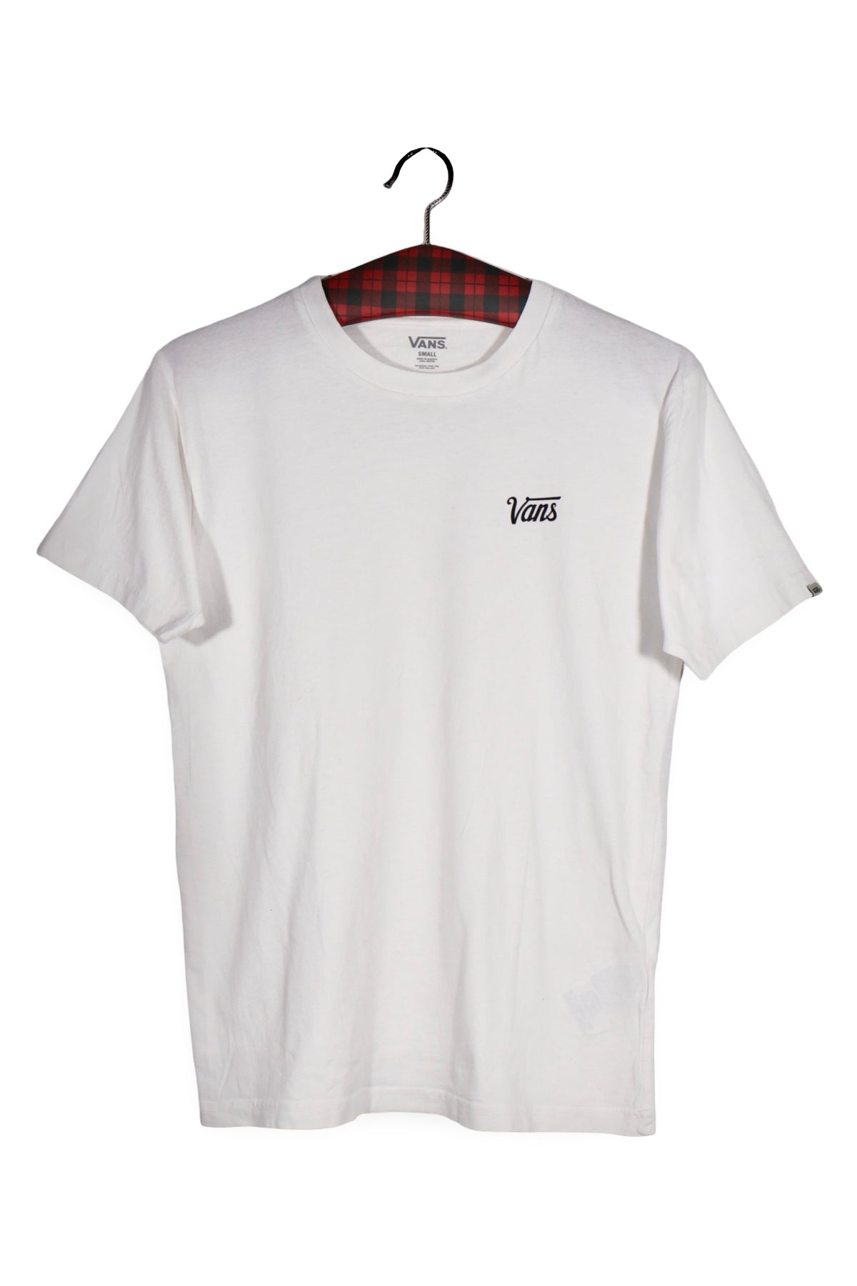 Tricou - VANS alb din bumbac cu logo brodat – S – Femei - fata
