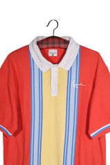 Tricou - Karl Kani polo color-block cu dungi verticale – L – Bărbați - detaliu