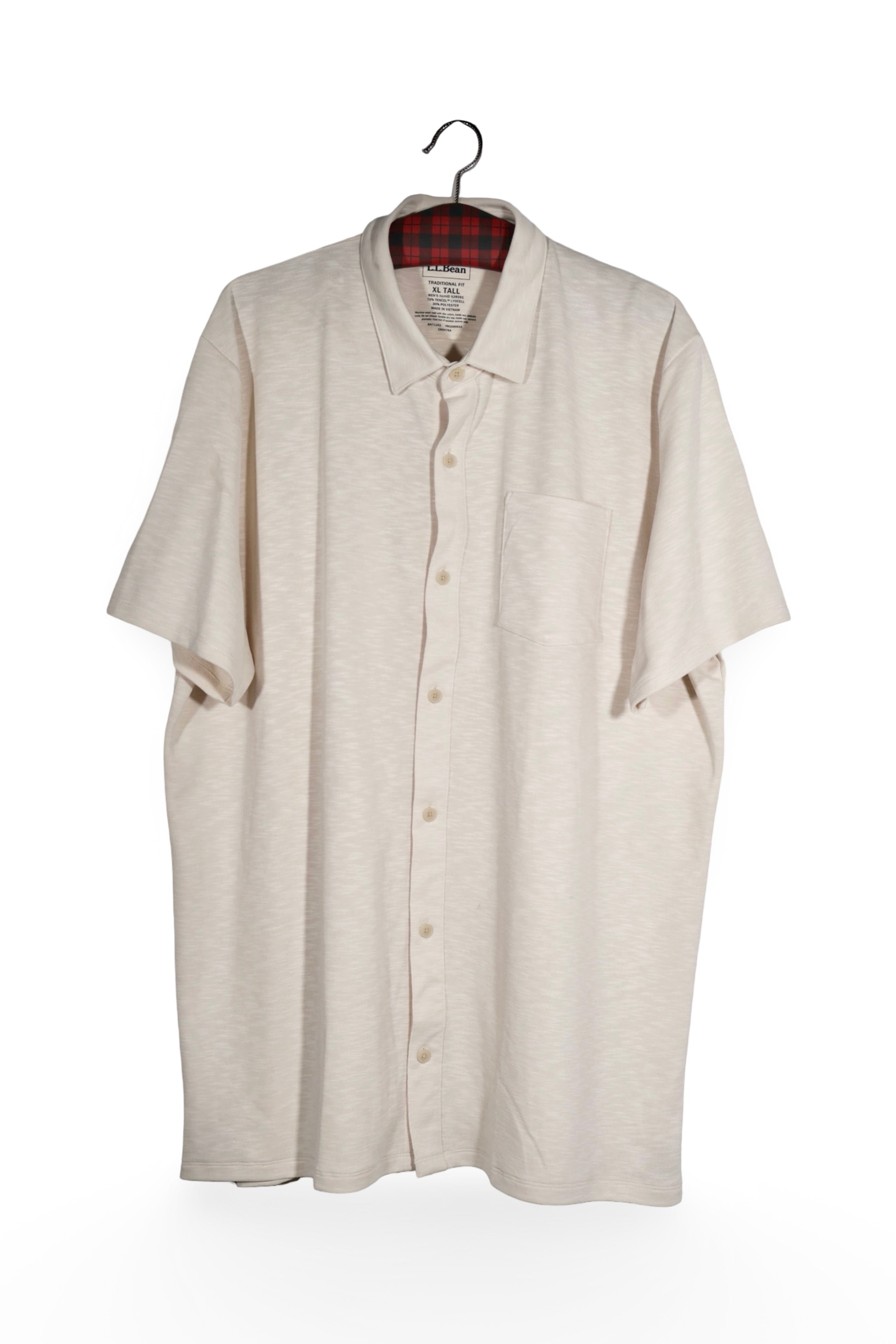 Cămașă - Alte Branduri alb ecru din Tencel cu croiala relaxata – XL – Bărbați - fata