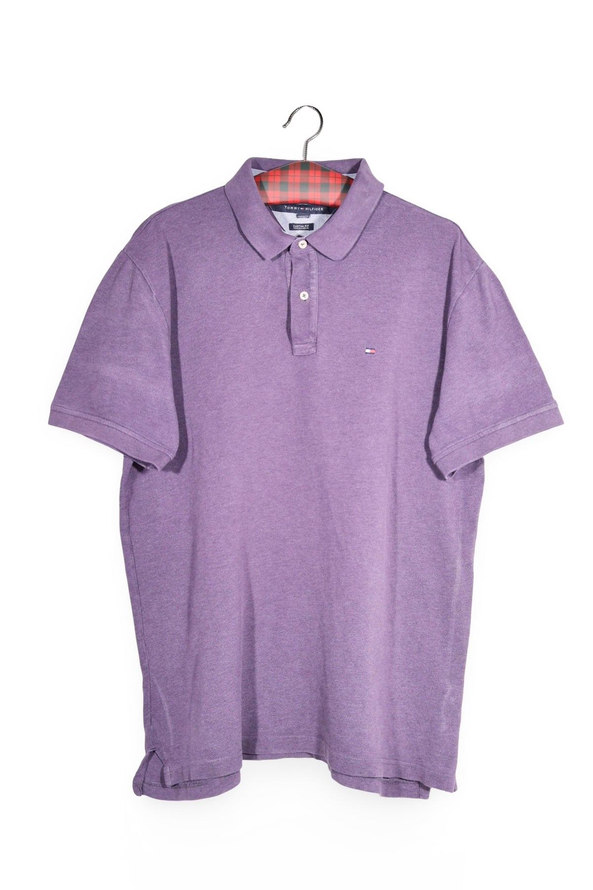 Tricou - Tommy Hilfiger mov din bumbac cu croiala casual – XL – Bărbați - fata