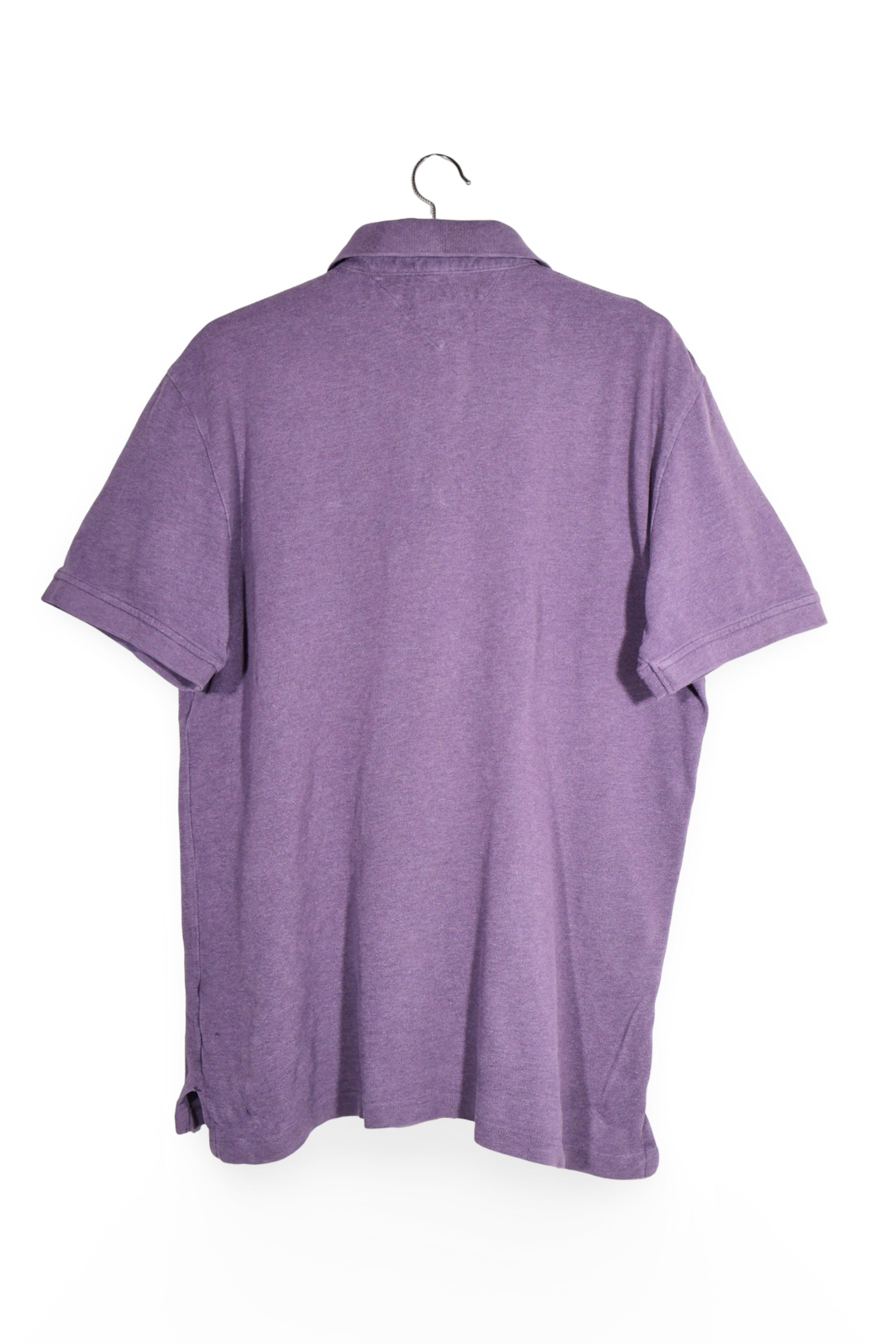 Tricou - Tommy Hilfiger mov din bumbac cu croiala casual – XL – Bărbați - spate