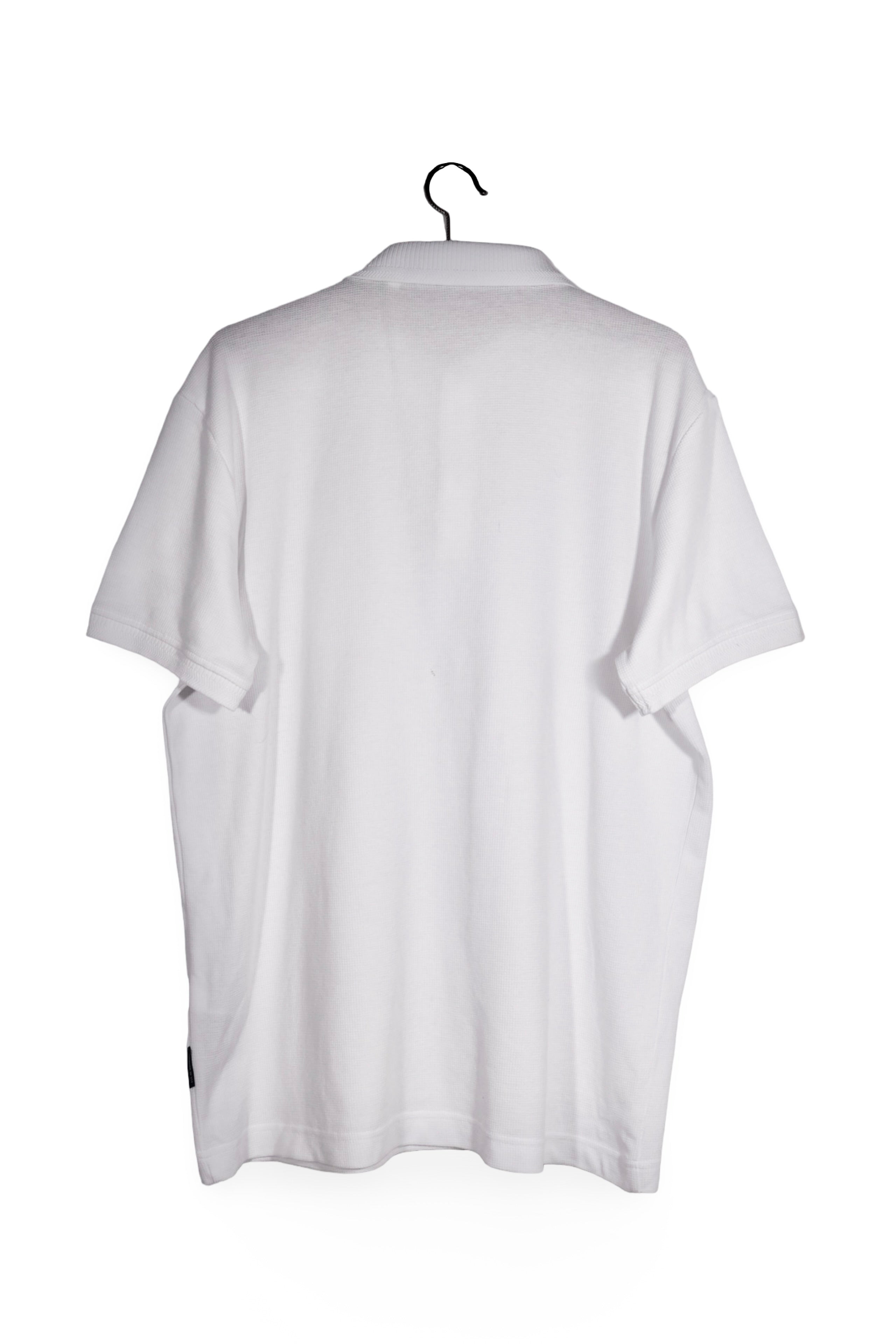 Tricou - Tom Tailor alb din bumbac cu guler polo – XL – Bărbați - spate