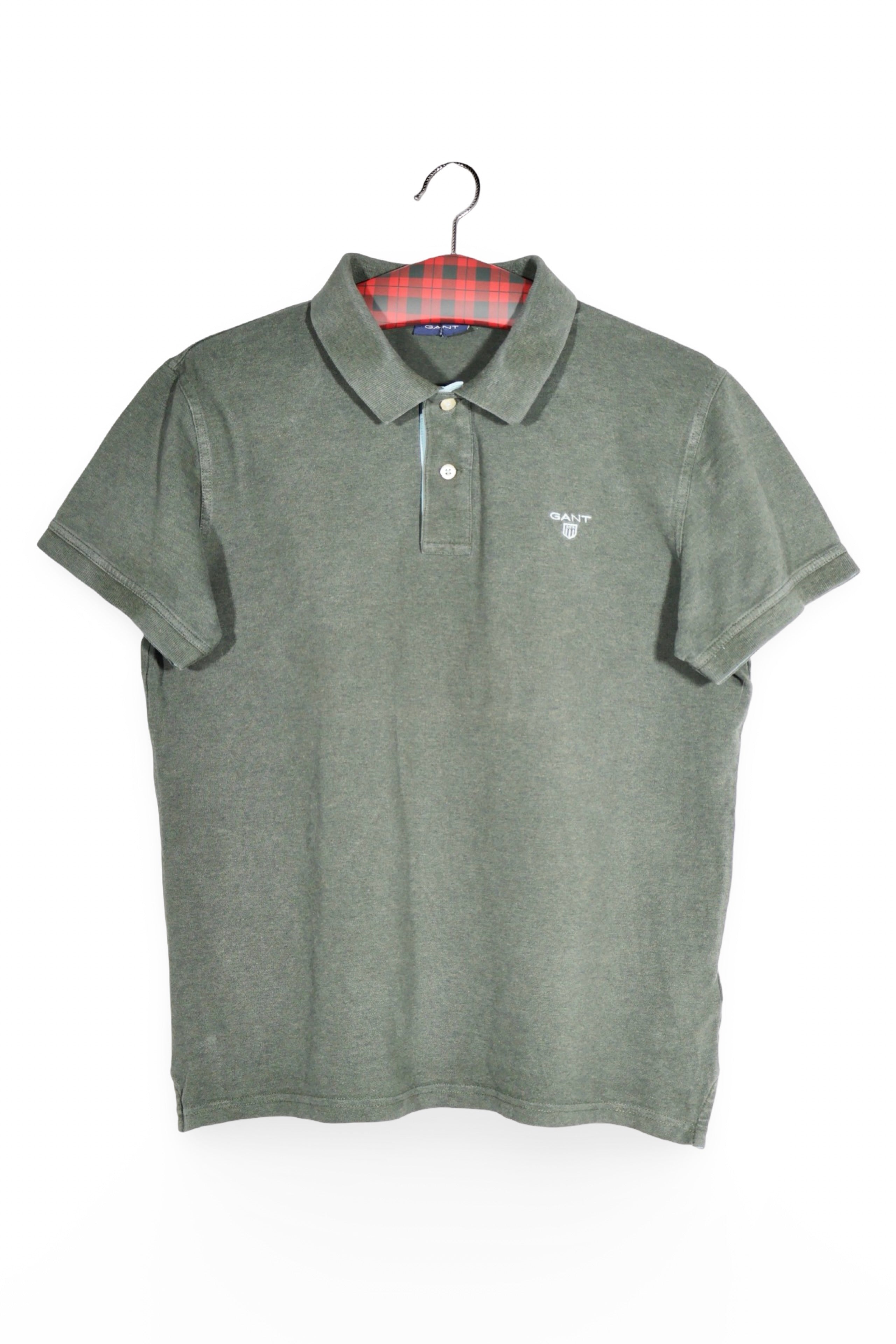 Tricou - GANT verde masliniu din bumbac cu croiala casual – L – Femei - fata