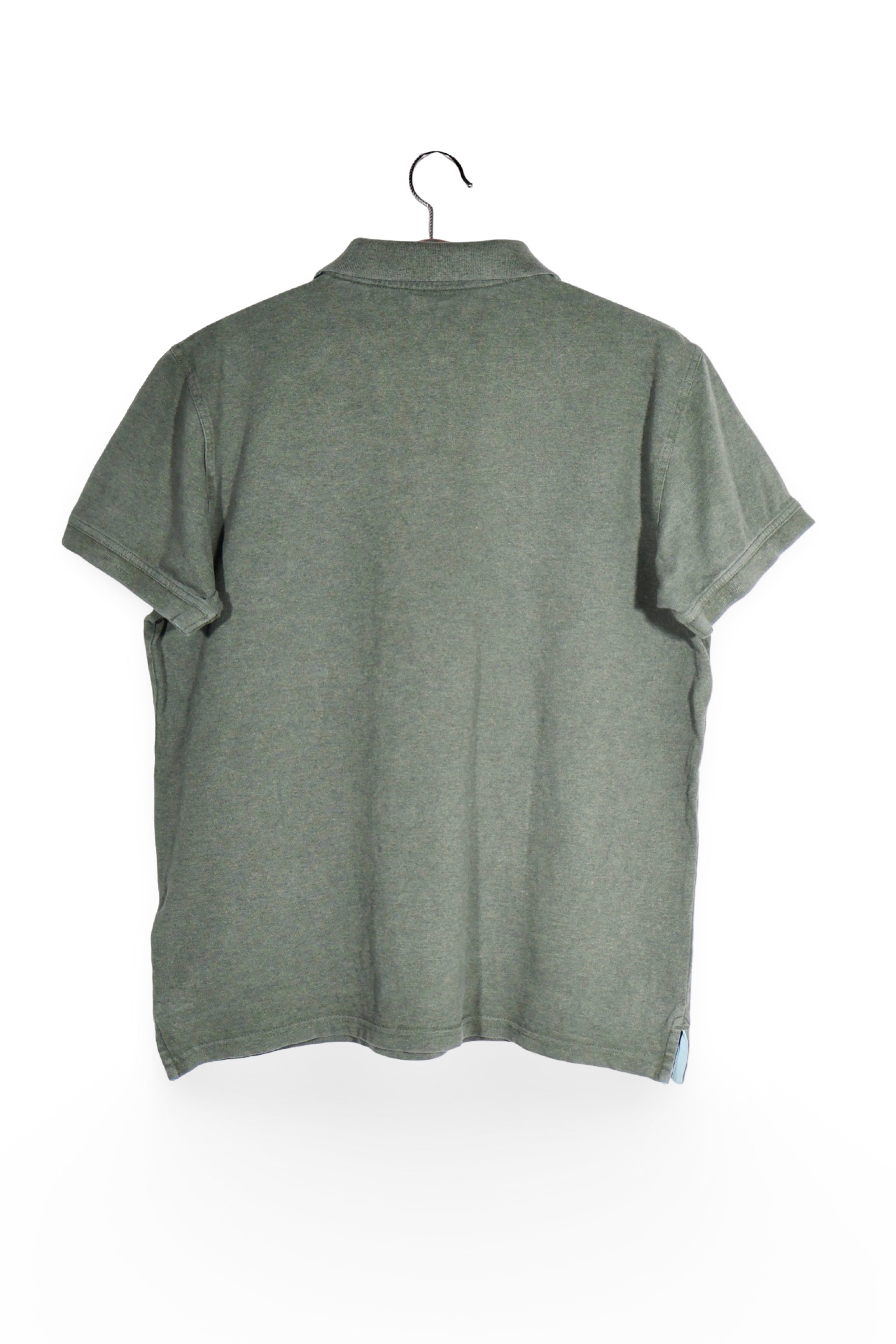 Tricou - GANT verde masliniu din bumbac cu croiala casual – L – Femei - spate