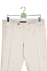 Pantaloni - Oui bej deschis cu croiala dreapta si elasticitate – XL – Femei - detaliu