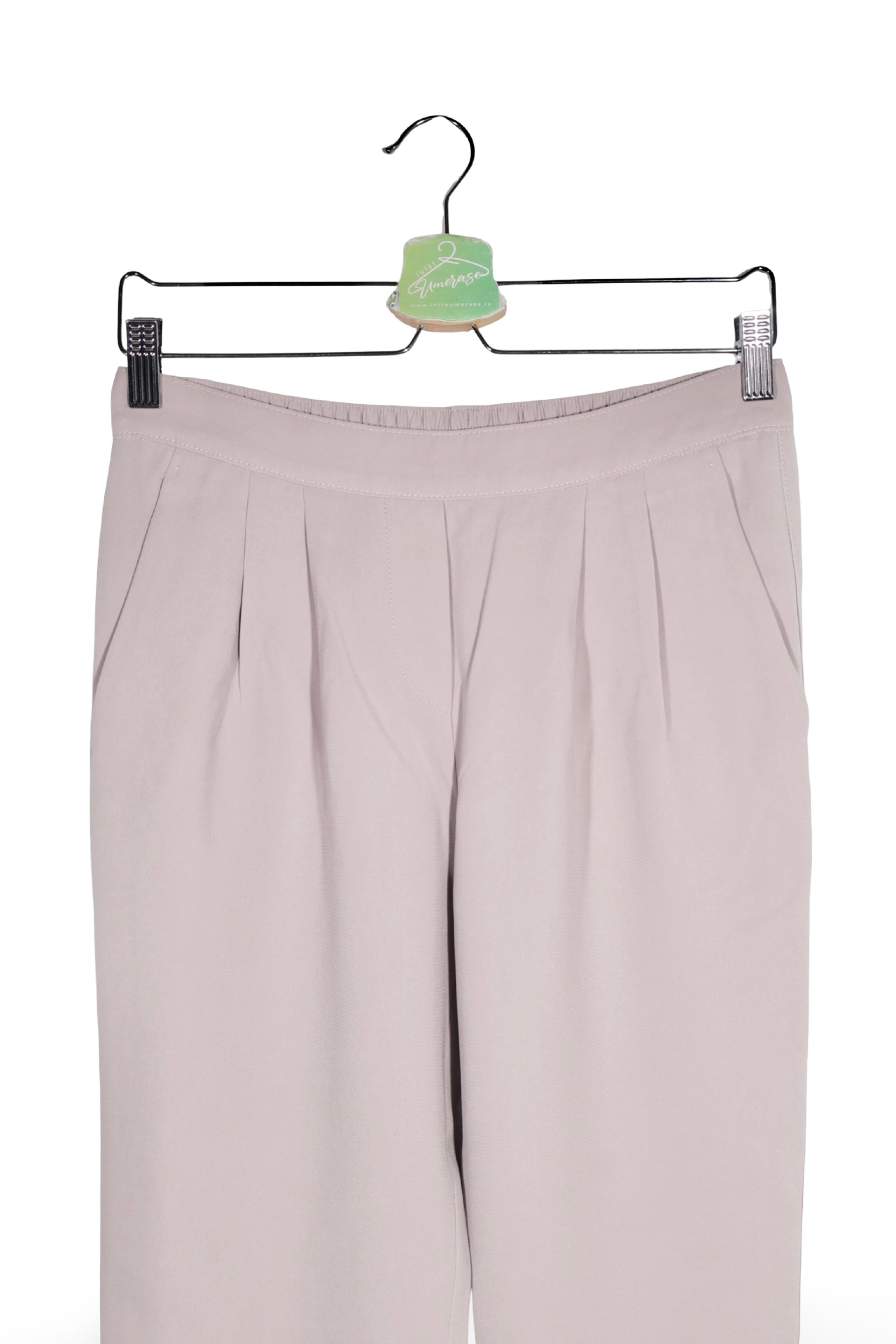 Pantaloni - MARC CAIN bej deschis cu croială dreaptă – XS – Femei - detaliu