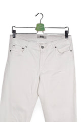 Blugi - Acne bej deschis din bumbac cu croiala dreapta – M/L – Femei